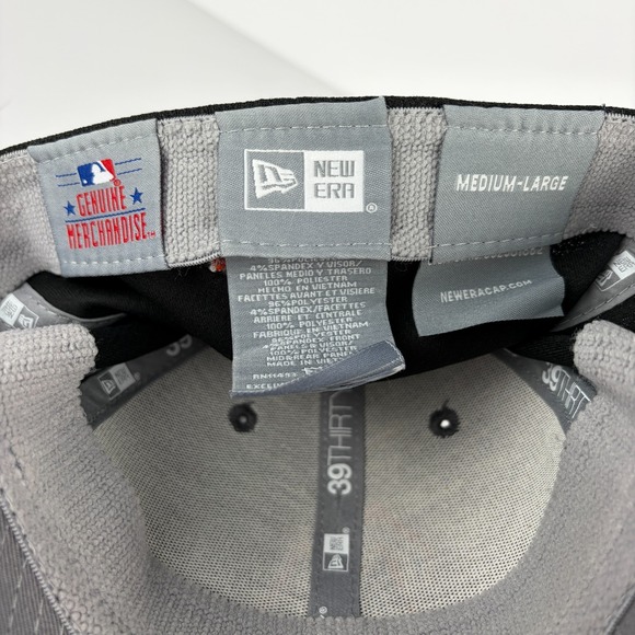 Miami Marlins New Era 39Thirty Gray Black Team Classic MLB‎ Cap Hat Unisex M/L - Picture 7 of 8